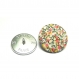 Boutons x 5 liberty pepper corail taille au choix 