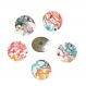 Boutons x 5 liberty  reef  a orange taille au choix 