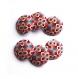 Boutons x 5 liberty tempo a rouge taille au choix 