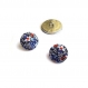 Boutons x 5 liberty wilmslow berry bleu taille au choix 