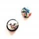 Boutons x 5 liberty dreams of summer c taille au choix 