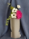 Cache-vase de caractère -  tube gris - alternative durable aux paper vases  # cadeau #deco #cachepot #cachevase #fleurs #plantes #pot #vase #papervase #photophore #veilleuse #cadeau