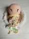 Doudou pieuvre en coton bébé fait main