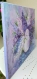 Tableau peinture acrylique fleurs lilas 