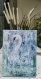 Tableau peinture acrylique abstraite cygne 