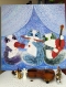 Tableau peinture acrylique chats «chats - musiciens» sur toile 3d, 100 % coton, peinture originale thème musique 100 cm × 100 cm