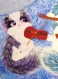 Tableau peinture acrylique chats «chats - musiciens» sur toile 3d, 100 % coton, peinture originale thème musique 100 cm × 100 cm