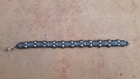 Bracelet avec des kheops® turquoise  et argenté