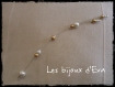 Bijoux de dos composé de perles or et ivoire