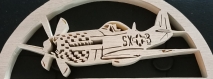 Avions de chasse / guerre ww2, cadeau d'anniversaire personnalisé en bois à accrocher