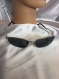 Vintage lunettes ans 80. chic lunettes de soleil  «  made in france»,monture métal couleur argenté,noir  pour homme