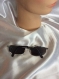 Vintage lunettes ans 80. chic lunettes de soleil  «  made in france»,monture métal couleur argenté,noir  pour homme