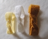 Bandeau accessoire bébé fait main tricot différentes tailles