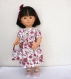 Habits poupée marieta (35 cm, d'nenes) : robe fleurie - réf ma_2019-01