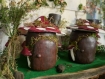 Maison champignon - mushroom jar porte-encens decoration fairy cottage hobbit witch