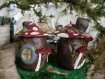 Maison champignon - mushroom jar porte-encens decoration fairy cottage hobbit witch
