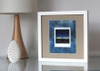Photographie instax square sur papier acrylique - thème : aurore boréale #1 // décoration originale