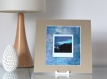 Photographie instax square sur papier acrylique - thème : aurore boréale #10 // décoration originale