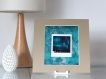 Photographie instax square sur papier acrylique - thème : aurore boréale #11 // décoration originale