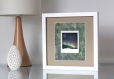 Photographie instax square sur papier acrylique - thème : aurore boréale #8 // décoration originale