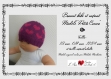Modèle tricot bébé à adulte bonnet cœur jacquard