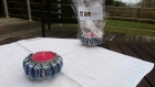 Bracelet 100% recyclage, capsules nespresso bleues