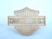 Logo harley motor cycles en bois découpé