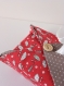 Housse de boite à mouchoir en tissu rouge - parapluie -
