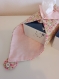 Housse de boite à mouchoir en tissu  - fleur et bouton - avec yoyo kilt