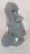 Statuette moaï imitation granit gris imprimée en 3d