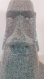 Statuette moaï imitation granit gris imprimée en 3d