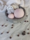 Boules de bain + bougie artisanales senteur rose / panier crochet