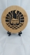Drapeau armoiries de la polynésie française (tahiti)en bois découpé chantourné rond