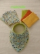 Bavoir bandana pour petites bavouilles et lingettes tissu 
