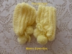 Chaussons et chaussettes bébé jaune