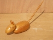 Sculptures rat et souris en bois