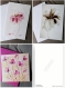 Trio cartes aquarelle fleurs imprimées à partir de l'original. 