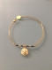 Bracelet dollar des sables, bracelet femme gourmette plaqué or, bracelet doré, cadeau de noel, bracelet or, bijoux cadeaux, bijou femme or