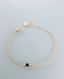 Ensemble de bracelets femme gourmette pierre naturelle et perles heishi plaqué or 24 k, bracelet doré, cadeau de noel, bijoux cadeaux