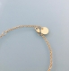 Bracelet femme gourmette pierre émeraude plaqué or 24 k, bracelet doré, bracelet émeraude, bijoux cadeaux, bijou femme or cadeau de noel