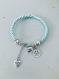 Bracelet turquoise avec patte de chien, bijoux, bracelets, bracelet femme, bracelet turquoise, bracelet chien, bijou chien, cadeau de noel