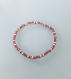 Bracelet femme perles rouge rubis et heishi dorées, bracelet doré, bracelet perles, bijoux cadeaux, bijou femme or cadeau de noel