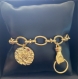 Bracelet en chaîne avec deux pendentifs