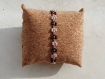 Bracelet fleurs minimaliste et romantique artisanal tressé macramé, coloré avec perles rocailles en verre, idée cadeau anniversaire