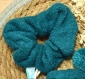 Fleur de douche bleu paon 14