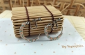 Créoles clips argentés tissage perles