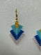 Boucles d'oreilles perles triangulaires
