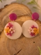 Boucles d'oreilles fleuris 