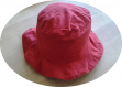 Chapeau réversible madras/rouge