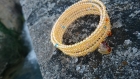 Bracelet manchette corail 